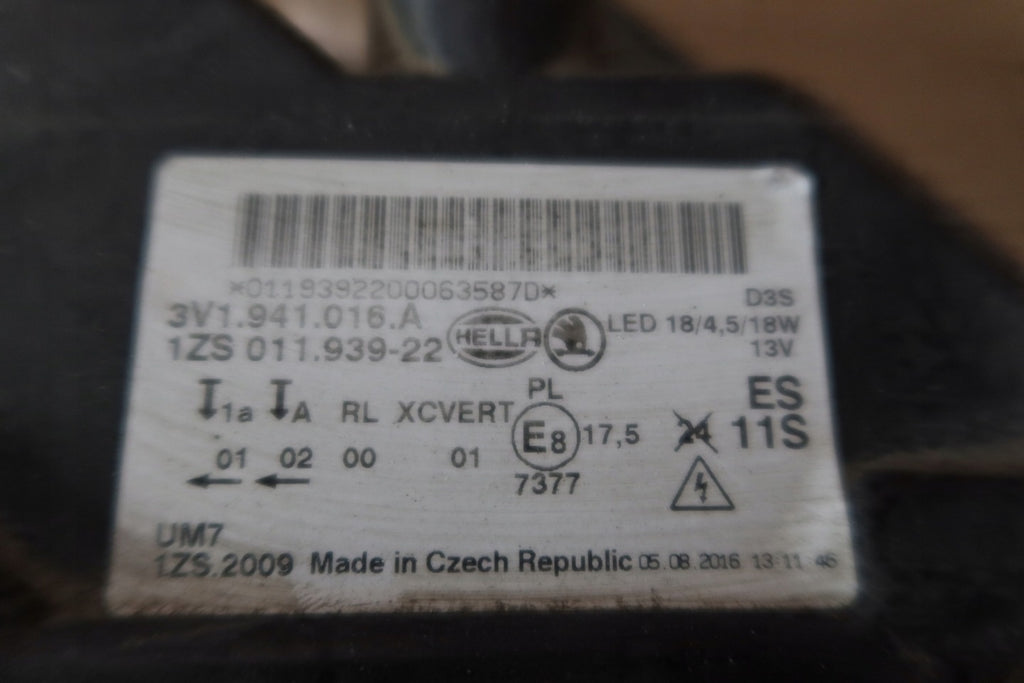 Frontscheinwerfer Skoda Superb III 3V1941016L 3V1941016A Xenon Rechts Headlight