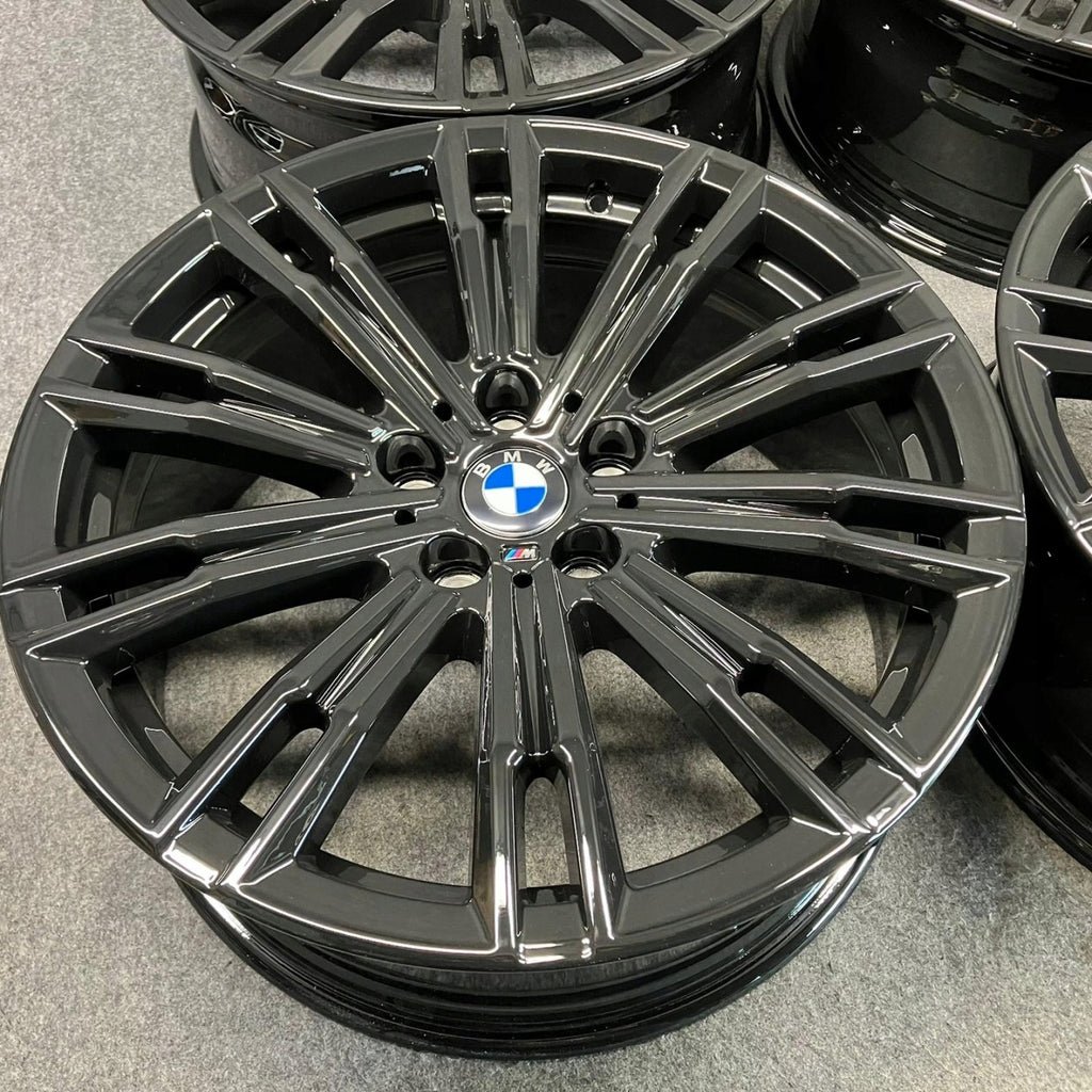 4x Alufelge 18 Zoll 7.5" 5x112 25ET Glanz Schwarz 8089890 BMW 3 G21 G20 FEL7057232901ap
