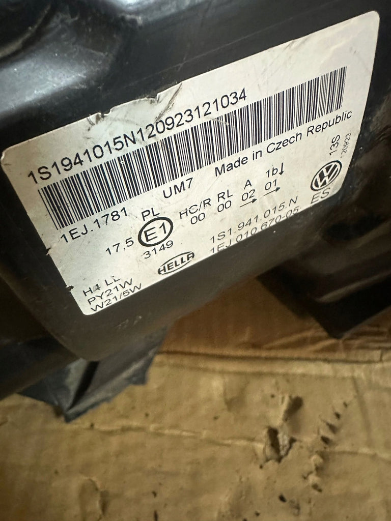 Frontscheinwerfer VW Up 1S1941015N1 FALSE Scheinwerfer Headlight SCH3206355674za