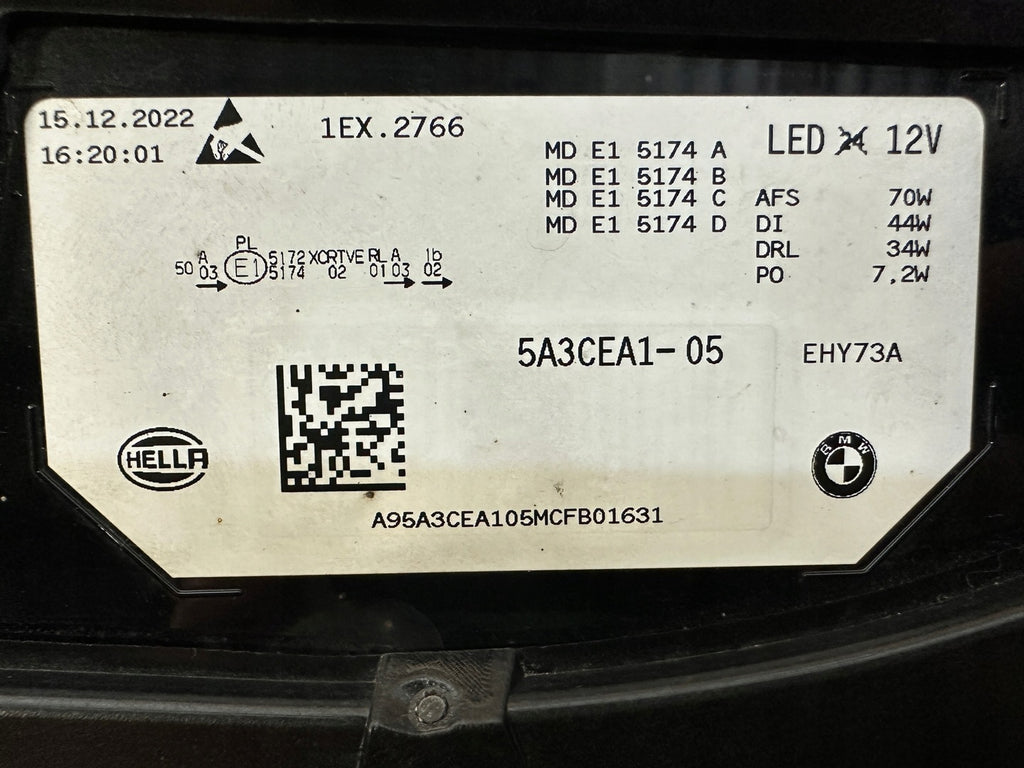 Frontscheinwerfer BMW IX I20 5A3CEA1-05 Laser Links Scheinwerfer Headlight SCH3166267039uk