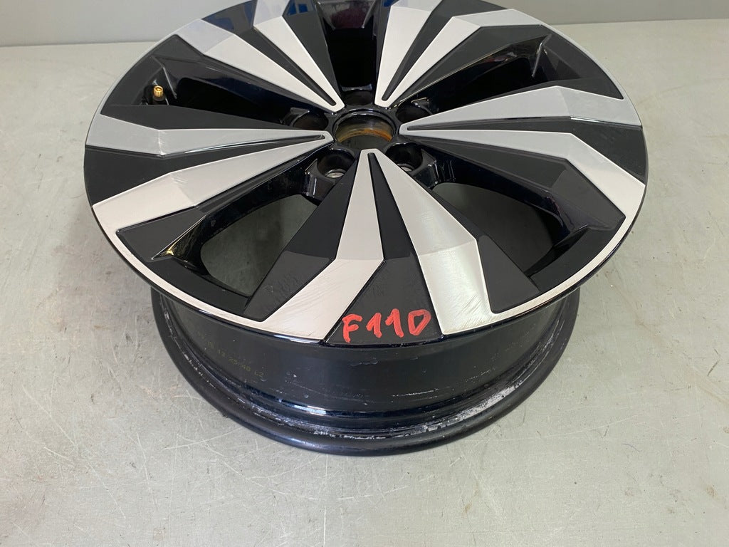 1x Alufelge 17 Zoll 6.5" 5x100 39ET Glanz Schwarz 2GM601025 VW T-Cross Rim Wheel FEL2245917727yq