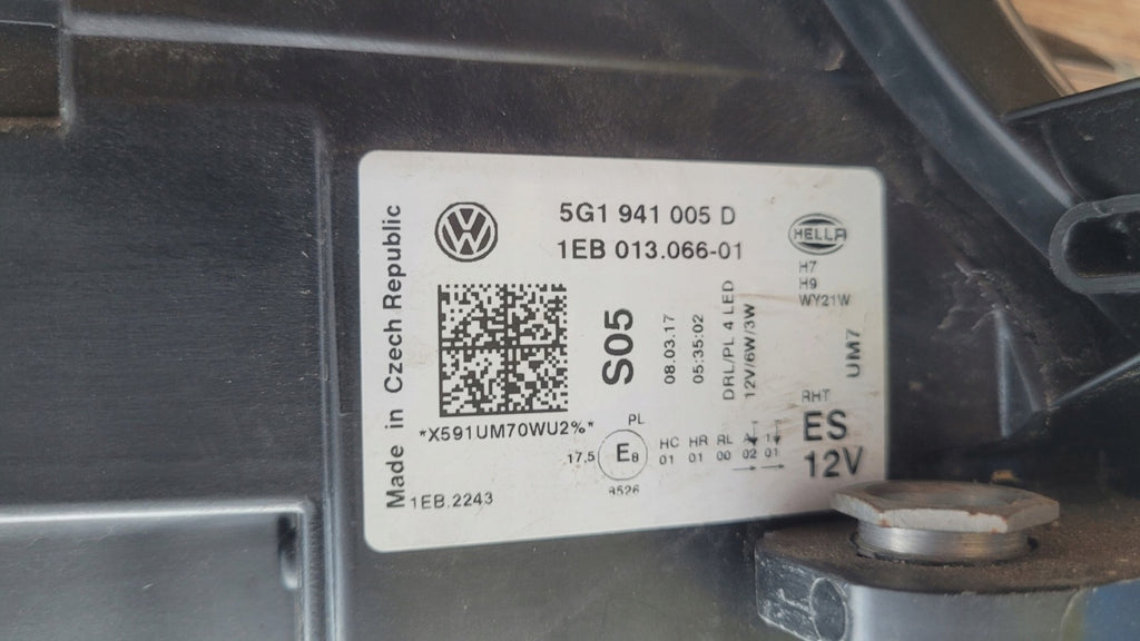 Frontscheinwerfer VW Golf VII 5G1941005D LED Links Scheinwerfer Headlight SCH5349846927hj