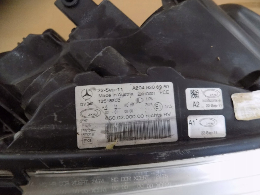 Frontscheinwerfer Mercedes-Benz X204 A2048206959 Rechts Scheinwerfer Headlight SCH6870644919rx