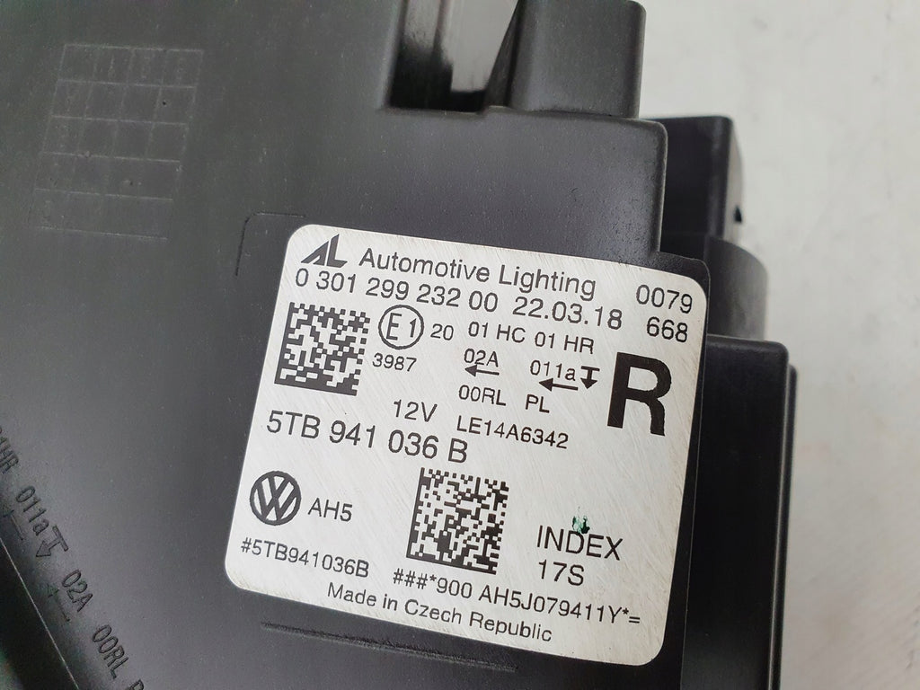 Frontscheinwerfer VW Touran 12119493150 Full LED Rechts Scheinwerfer Headlight SCH3519439020pg