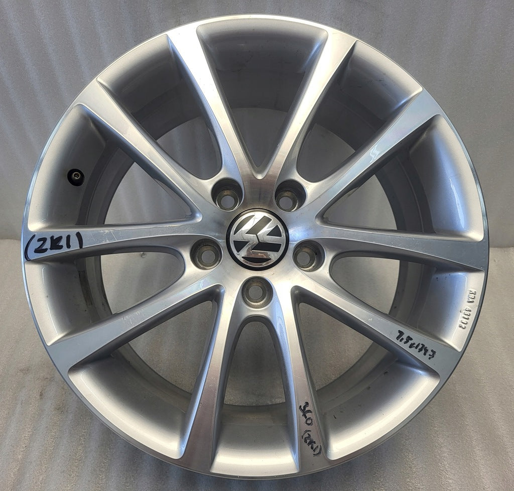 1x Alufelge 17 Zoll 7.5" 5x112 47ET Glanz Silber 3C0071497 VW Passat Rim Wheel FEL3739395545vz