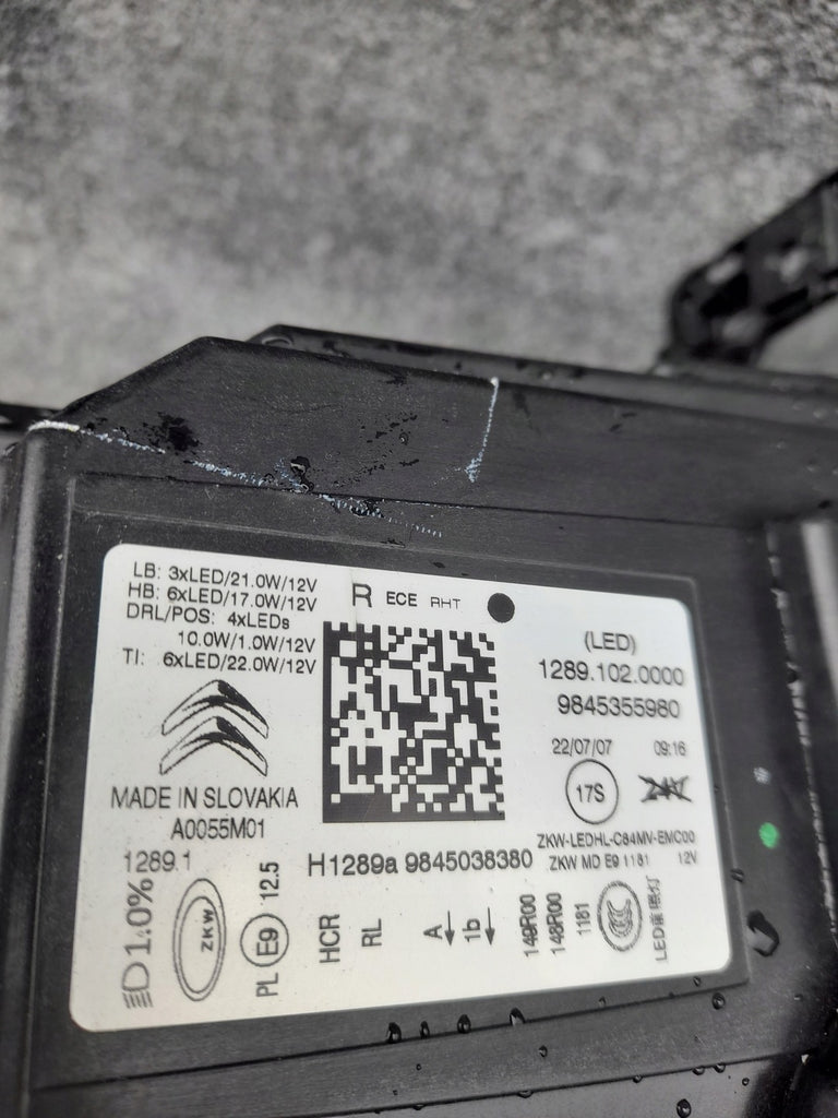 Frontscheinwerfer Citroën C5 Aircross 9845355980 Full LED Rechts Headlight