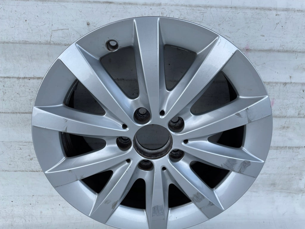 1x Alufelge 16 Zoll 6.5" 5x112 49ET Glanz Silber A2464010202 Mercedes-Benz W246 FEL2639970765cu