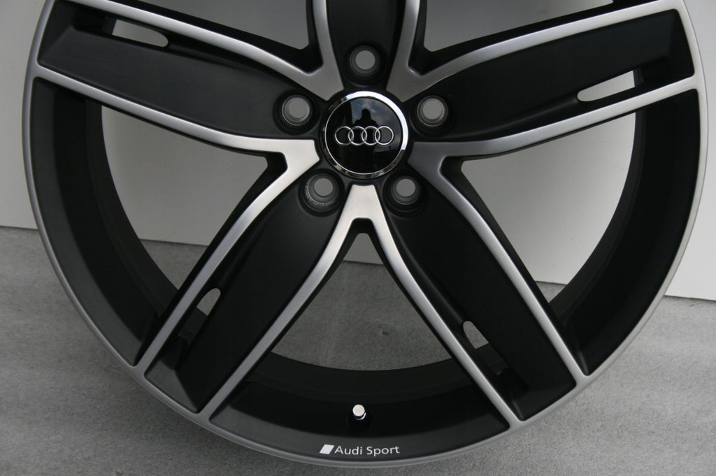 4x Alufelge 19 Zoll 8.0" 5x112 49ET Matt Schwarz 8V0601025AS Audi Rim Wheel FEL2898606130rd