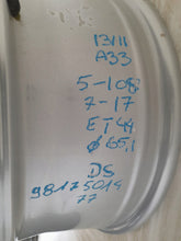 Load image into Gallery viewer, 1x Alufelge 17 Zoll 7.0" 5x108 44ET Citroën Ds Rim Wheel FEL9707011735qf