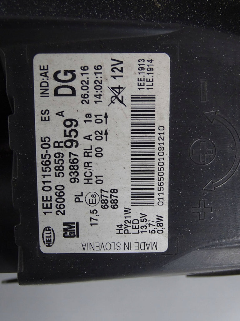 Frontscheinwerfer Opel Vivaro B Trafic III 260605959R Rechts oder Links