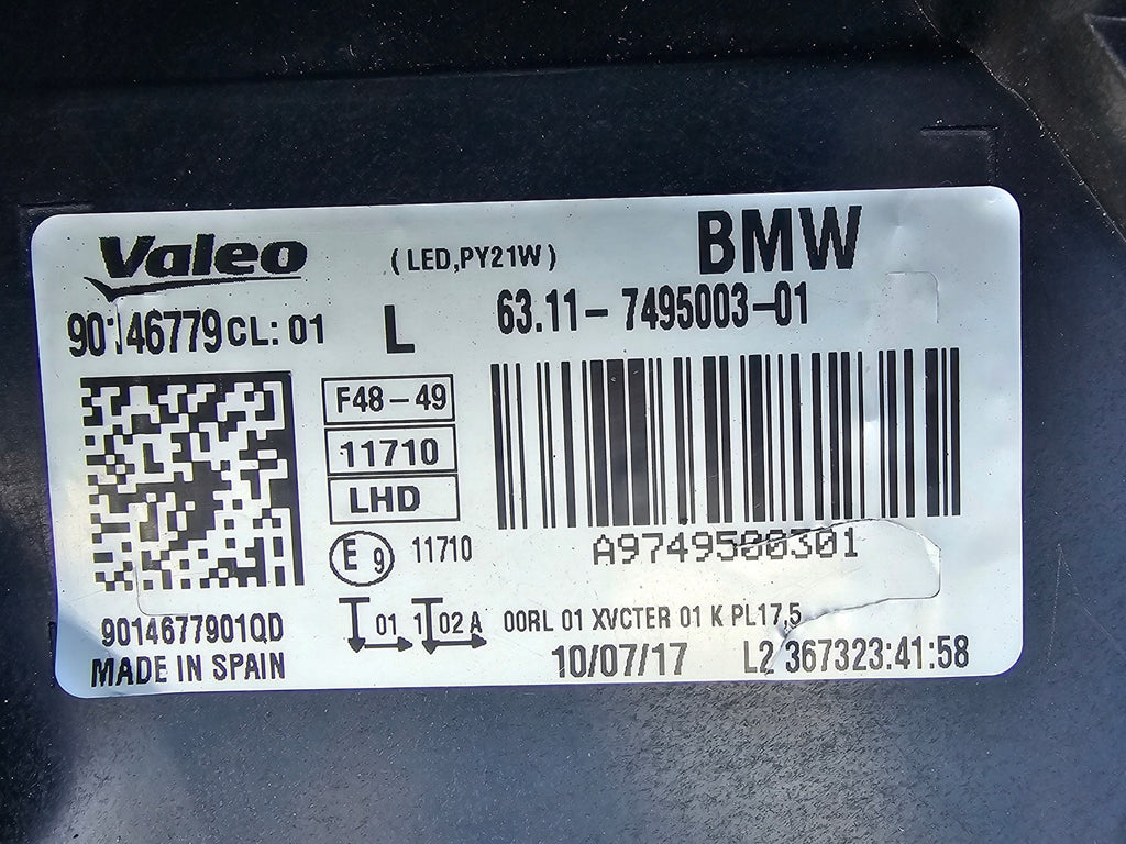 Frontscheinwerfer BMW X1 F48 7495003-01 Full LED Links Scheinwerfer Headlight SCH9394221105nu