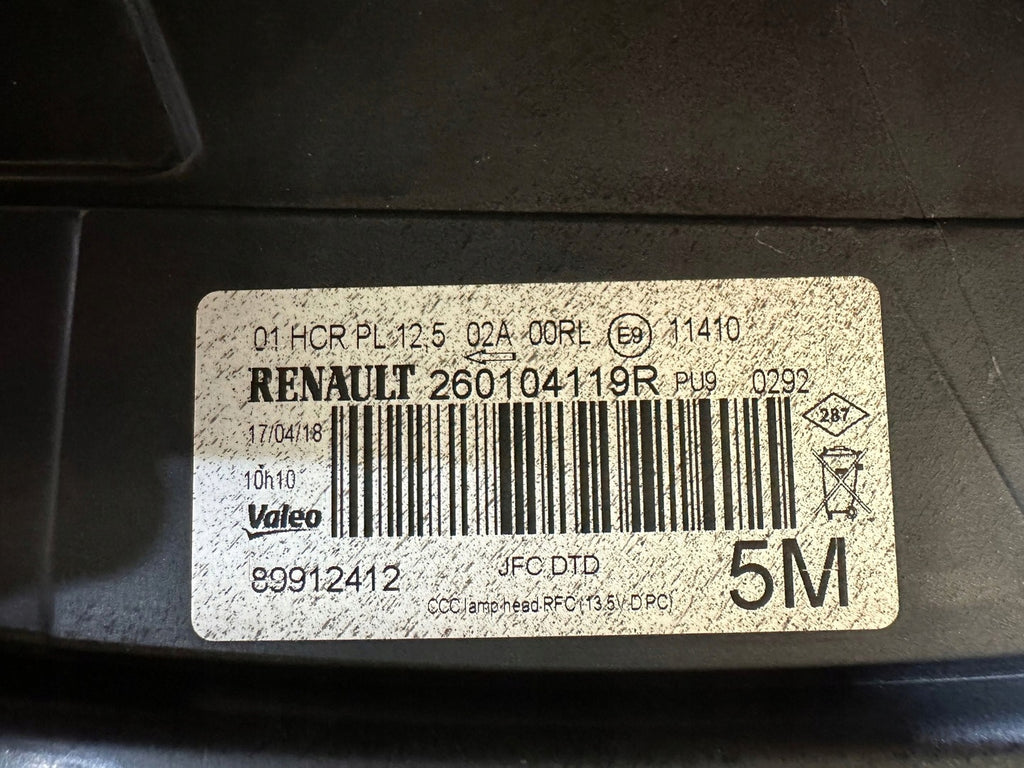 Frontscheinwerfer Renault 260104119R 89912412 Full LED Rechts Headlight SCH8195493839sk