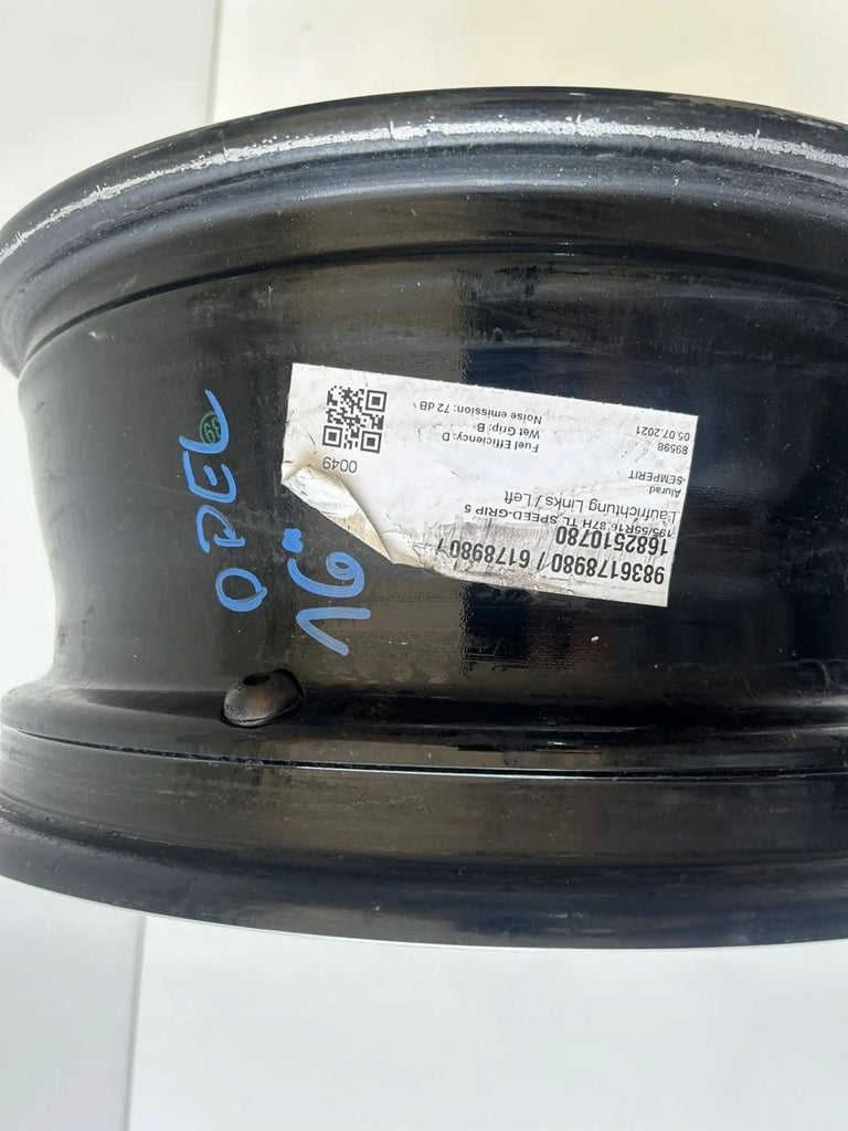 1x Alufelge 16 Zoll 6.5" 4x108 32ET Glanz Schwarz 9833892580 Opel Corsa F FEL1659444787bt