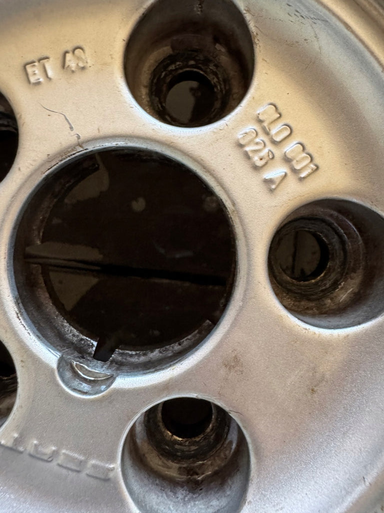 4x Alufelge 15 Zoll 6.0" 5x100 43ET Glanz Silber 6L0601025A Seat I Rim Wheel FEL9320791234pg