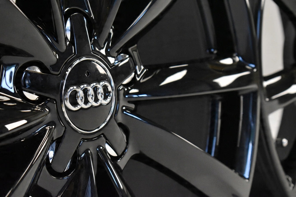 4x Alufelge 18 Zoll 8.0" 5x112 48ET Glanz Schwarz 4F0601025CP Audi A6 C6