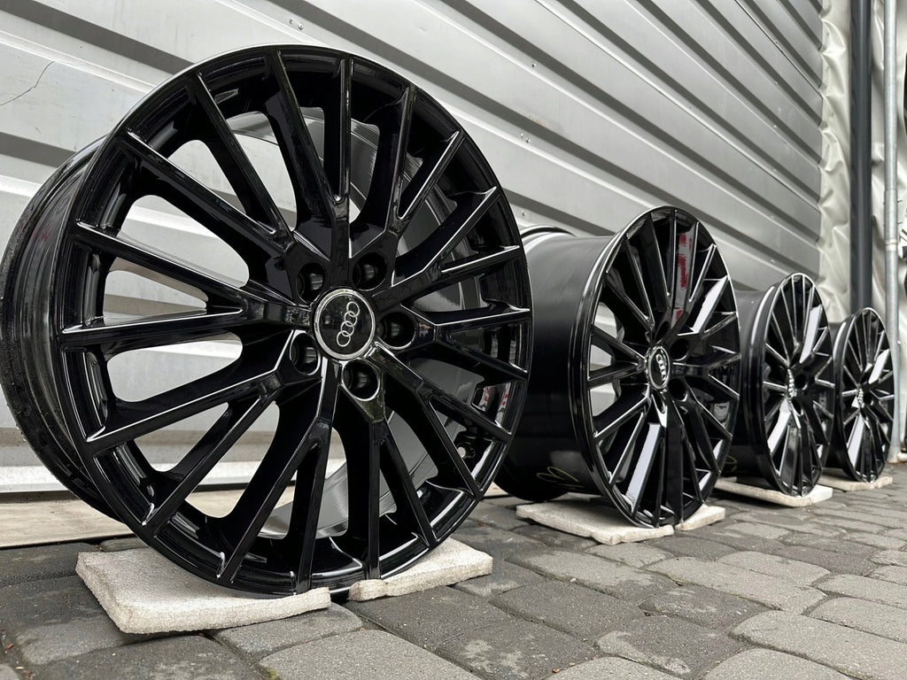 4x Alufelge 18 Zoll 8.5" 5x112 50ET Matt Silber Audi A3 Rim Wheel FEL6350665650dw