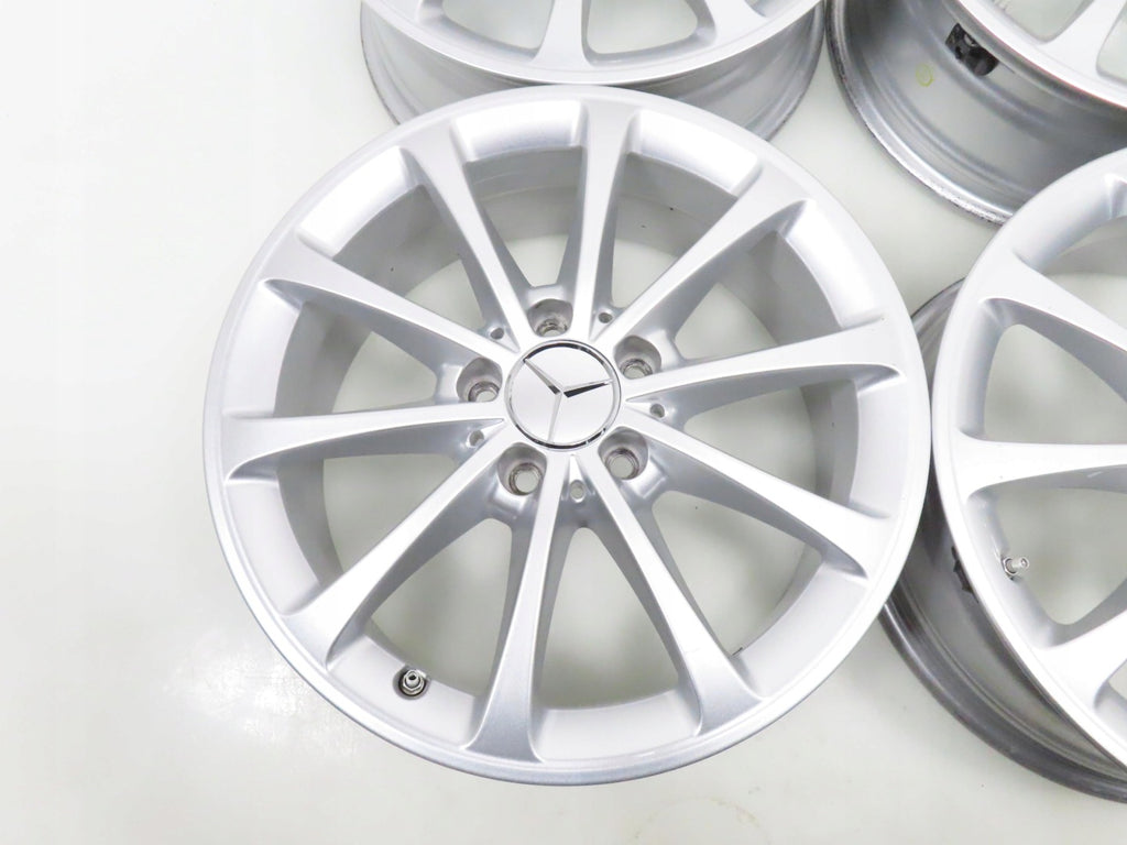 4x Alufelge 17 Zoll 6.5" 5x112 44ET Glanz Silber A1774010300 Mercedes-Benz W177 FEL2152078447py
