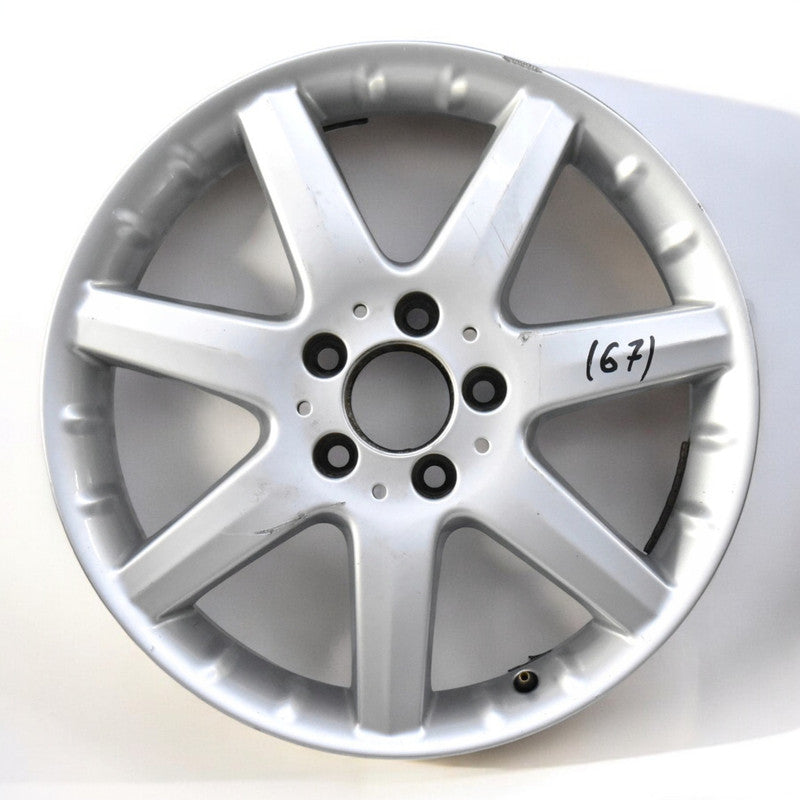 1x Alufelge 17 Zoll 7.0" 5x112 54ET Glanz Grau A1694010502 Mercedes-Benz W169