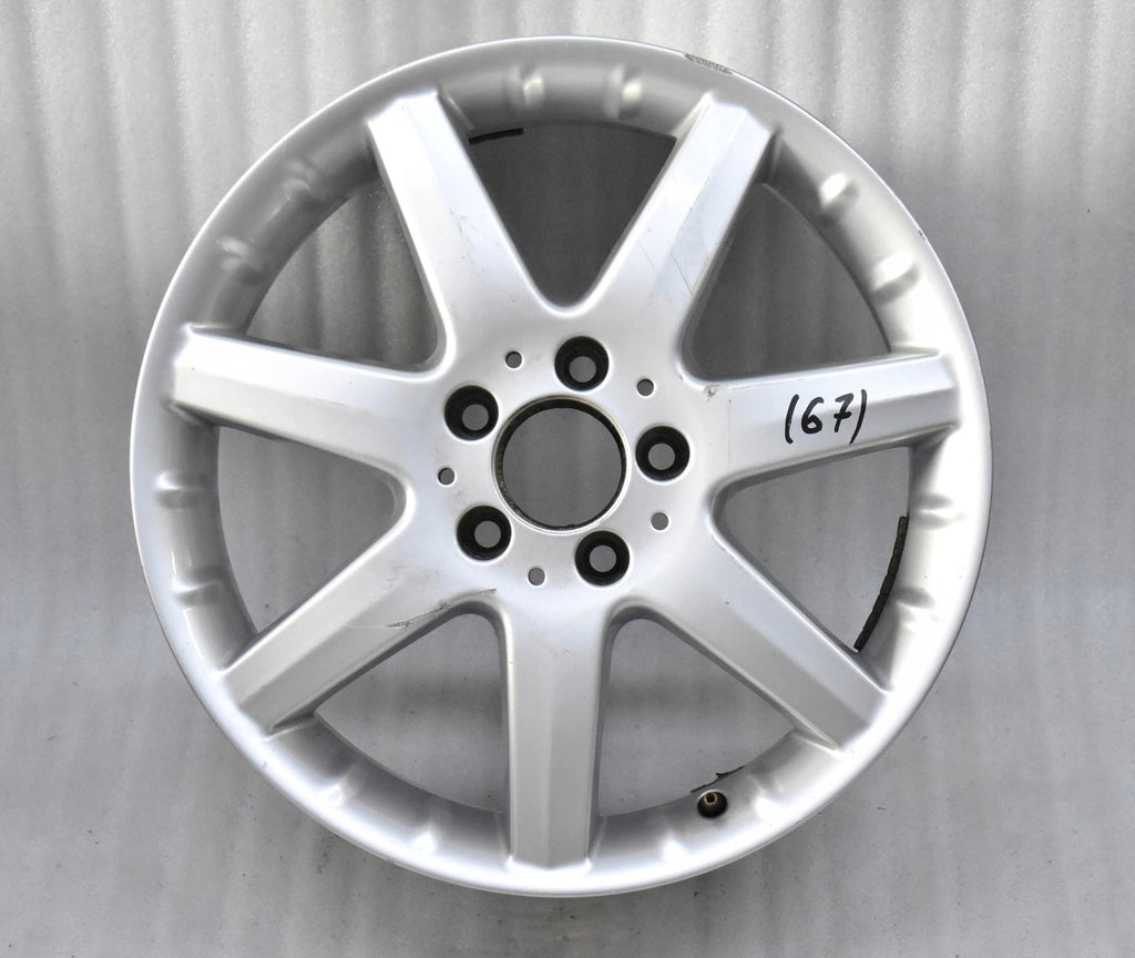 1x Alufelge 17 Zoll 7.0" 5x112 54ET Glanz Grau A1694010502 Mercedes-Benz W169