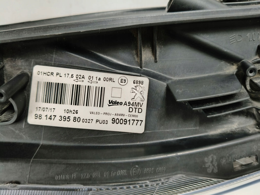 Frontscheinwerfer Peugeot 2008 9814739580 LED Rechts Scheinwerfer Headlight