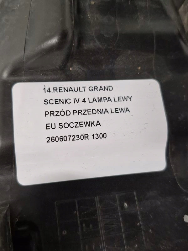 Frontscheinwerfer Renault Grand Scenic 260607230R- Links Scheinwerfer Headlight SCH4420207954cq
