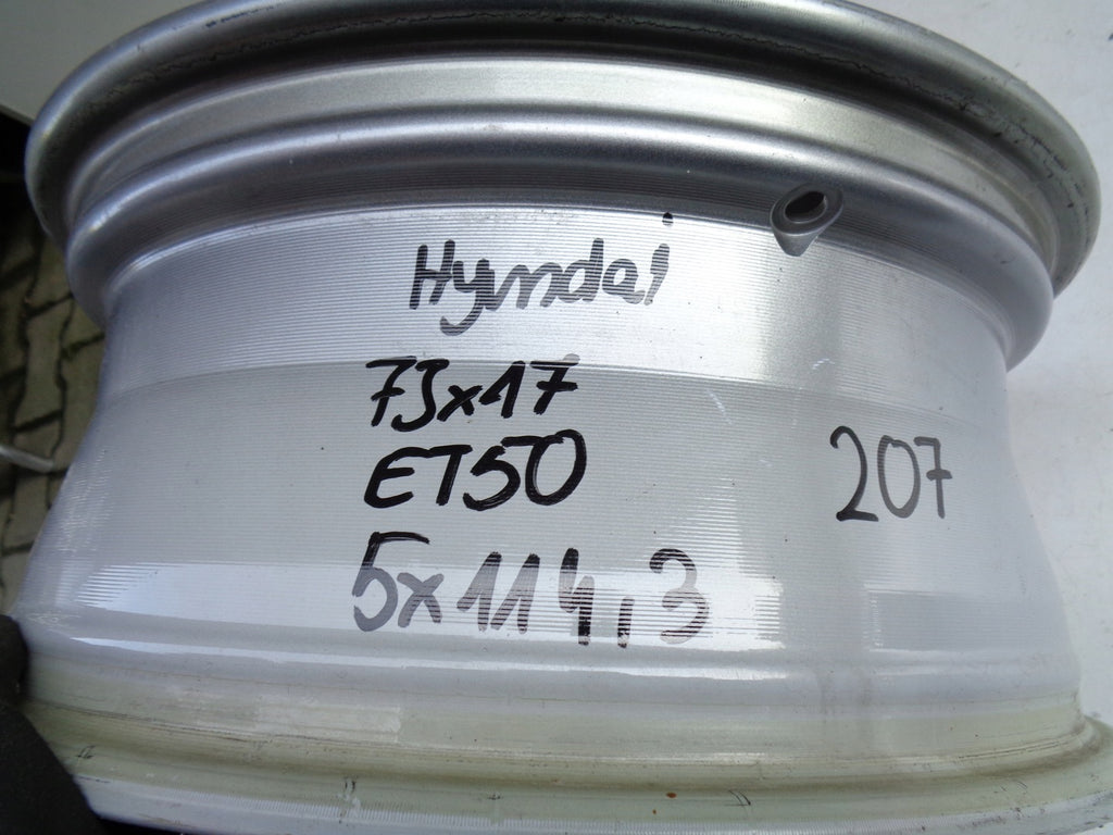 1x Alufelge 17 Zoll 7.0" 5x114.3 50ET 52910K4000 Hyundai Rim Wheel
