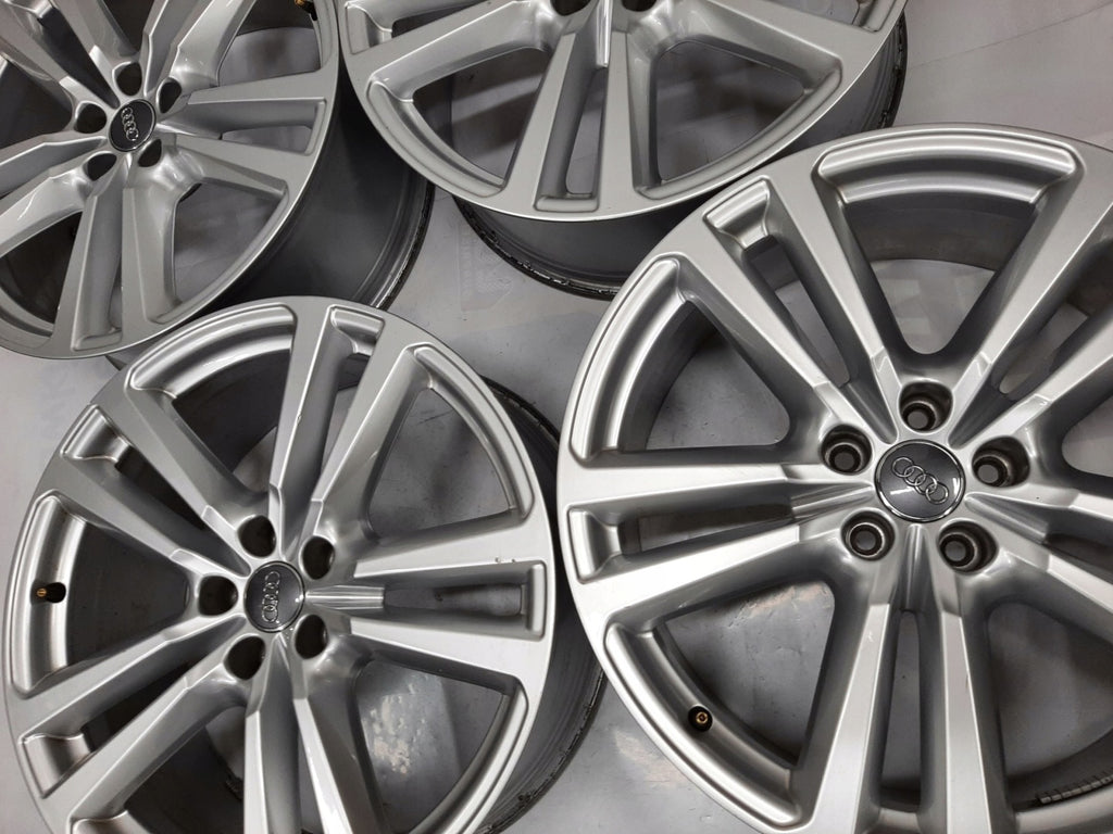 4x Alufelge 20 Zoll 8.0" 5x112 28ET Glanz Silber Audi Q7 Rim Wheel FEL9915999156aj