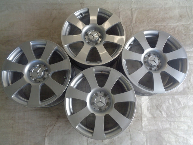 4x Alufelge 17 Zoll 8.0" 5x112 43ET Glanz Silber A2214010202 Mercedes-Benz W221 FEL1058594230cb