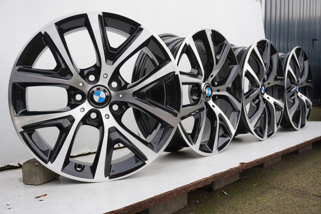 4x Alufelge 17 Zoll 6.5" 5x112 39ET Glanz Silber 6856076 BMW Rim Wheel FEL9611552061he