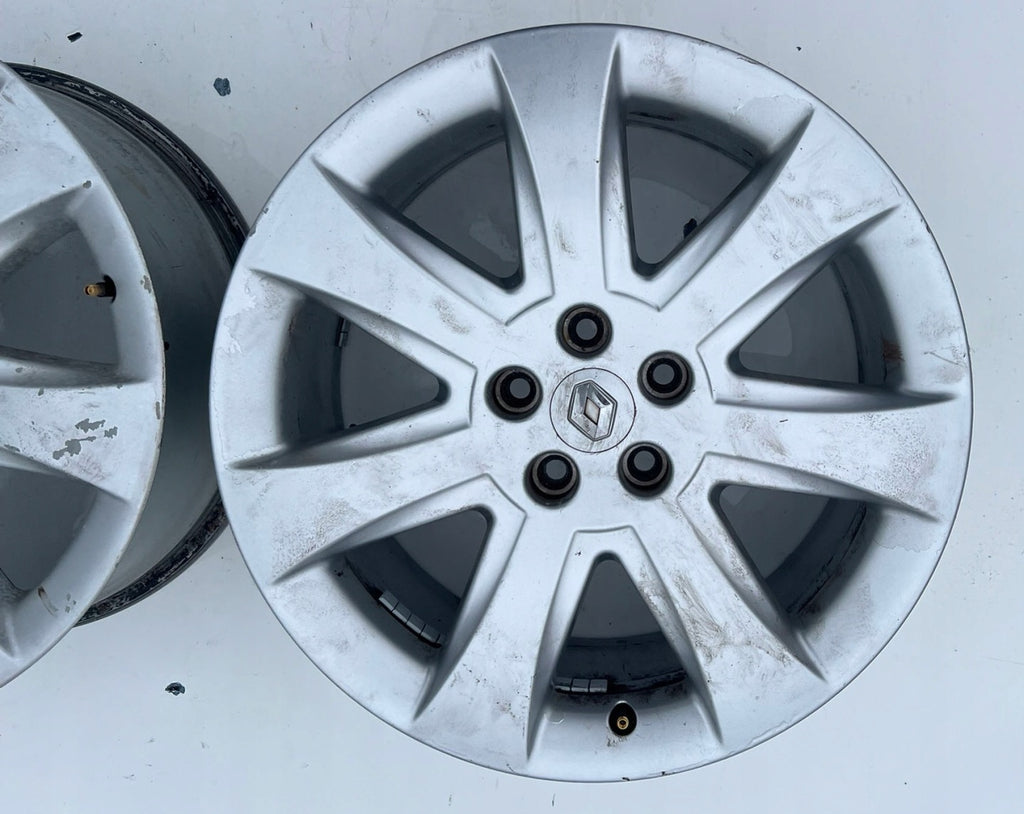 4x Alufelge 18 Zoll 7.5" 5x108 50ET Silber 8200065794 Renault Espace Iv FEL7405272427za