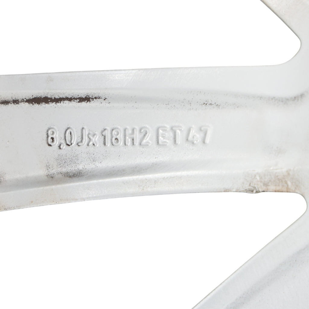 1x Alufelge 18 Zoll 8.0" 5x112 47ET Glanz Silber 8K0601025BT Audi A4 B8 FEL8035632447sj