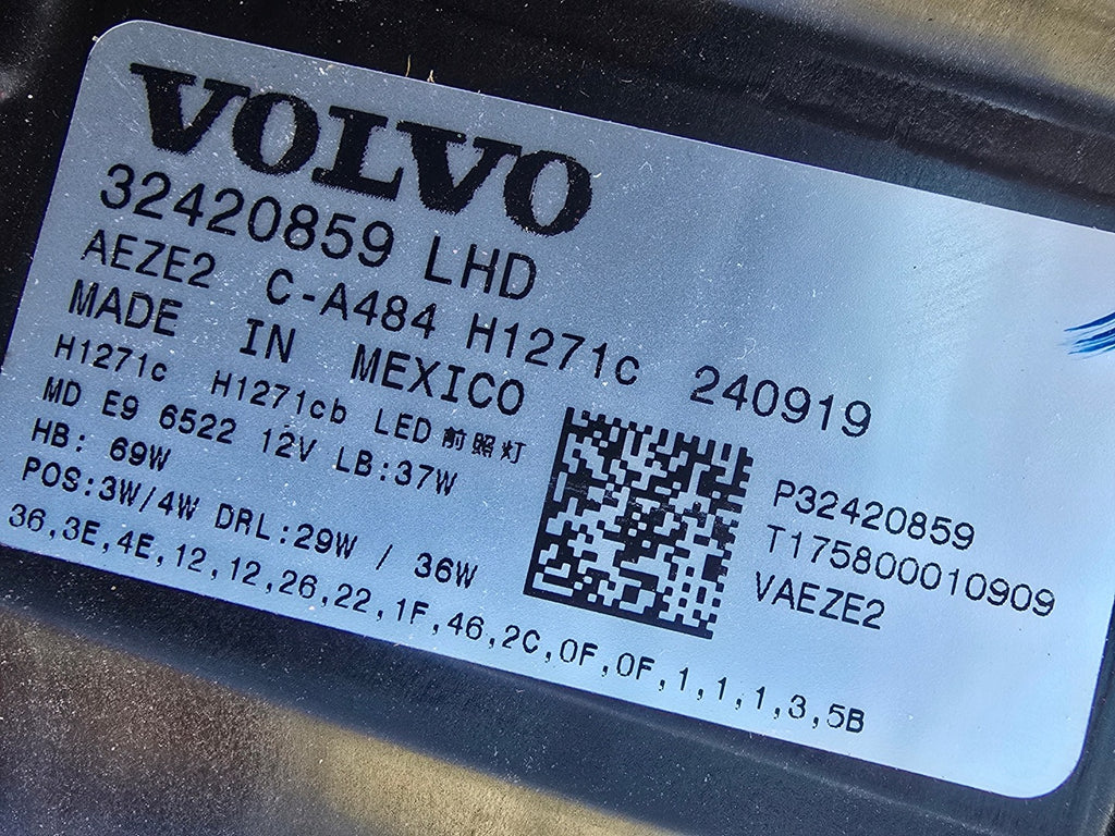 Frontscheinwerfer Volvo 32420859 Full LED Links Scheinwerfer Headlight SCH7475912548tp