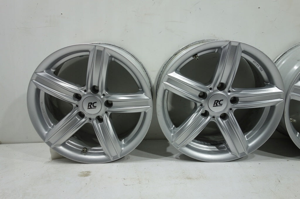 4x Alufelge 16 Zoll 7.5" 5x120 34ET Glanz Silber RC21-706 BMW Rim Wheel FEL9087822833dh