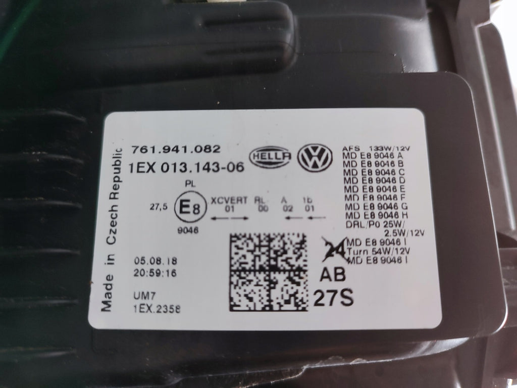 Frontscheinwerfer VW Touareg 761941082 LED Rechts Scheinwerfer Headlight