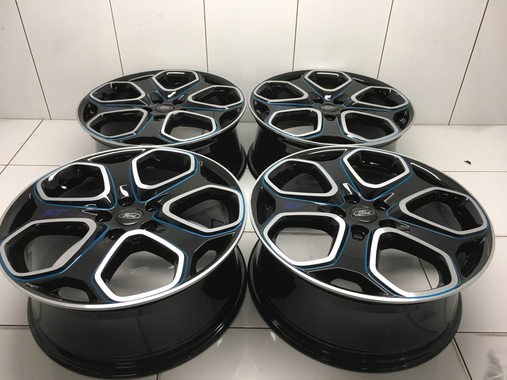 4x Alufelge 18 Zoll 7.5" 5x108 50ET Schwarz Ford S Max Rim Wheel FEL7009945140yy