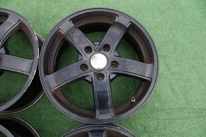4x Alufelge 16 Zoll 6.5" 5x114.3 45ET Matt Schwarz Renault Laguna Iii Rim Wheel FEL5874680142mq