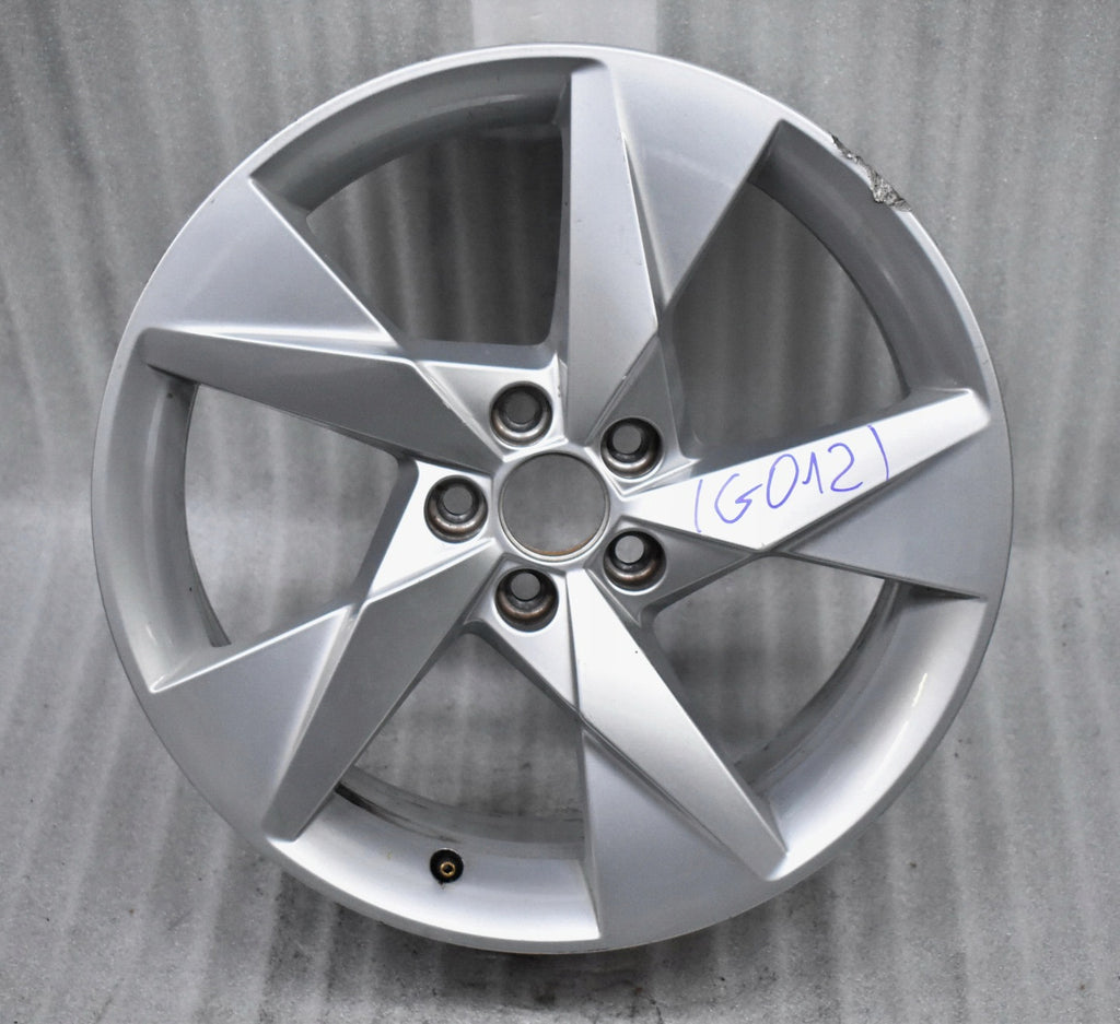 1x Alufelge 17 Zoll 6.5" 5x100 40ET Glanz Silber 657601025C Skoda Scala Kamiq