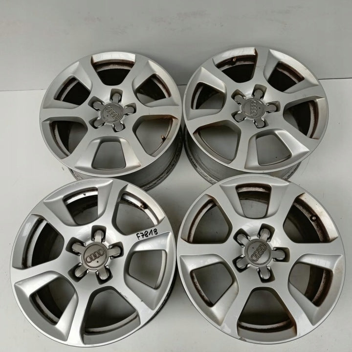 4x Alufelge 16 Zoll 7.5" 5x112 45ET Glanz Silber 8K0601025F Audi A4 B8 Rim Wheel FEL4221595792xq
