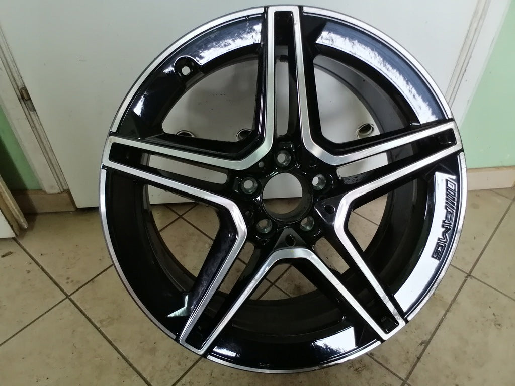 1x Alufelge 19 Zoll 8.0" 5x112 38ET Schwarz A2534015300 Mercedes-Benz Glc FEL7441384787xu