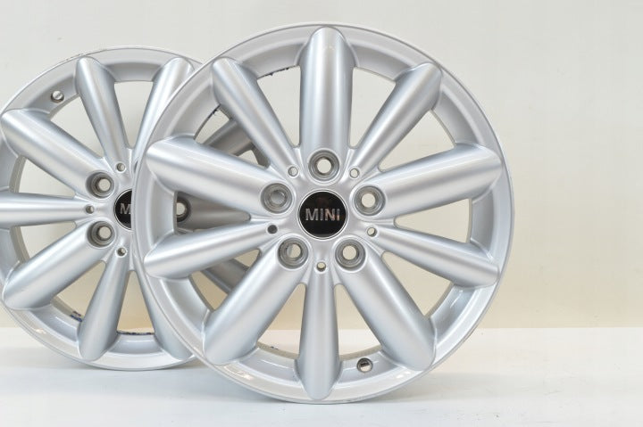 4x Alufelge 16 Zoll 5.5" 5x112 46ET Silber 6855117 BMW 4 Mini Rim Wheel FEL2596045660in