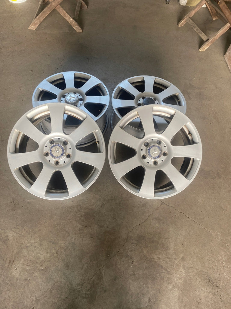 4x Alufelge 17 Zoll 7.5" 5x112 47 5ET Glanz Silber Mercedes-Benz Rim Wheel FEL1865848523lo