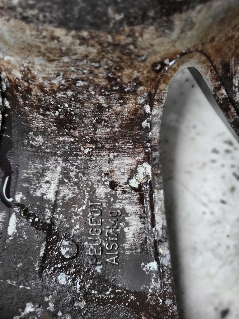 1x Alufelge 16 Zoll 6.5" 4x108 20ET Glanz Grau 9813557977 Peugeot Rim Wheel