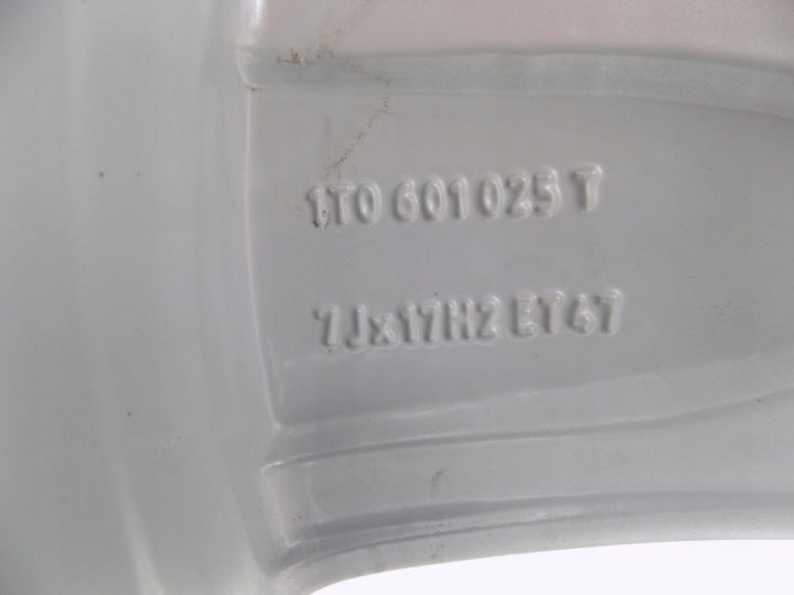 1x Alufelge 17 Zoll 7.0" 5x112 47ET Glanz Silber 1T0601025T VW Touran Rim Wheel FEL9272039342iz