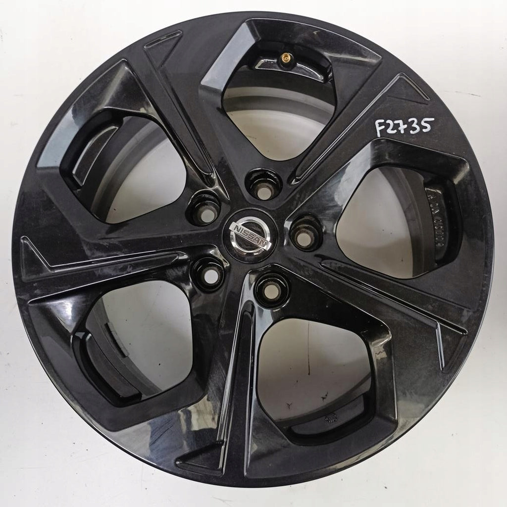 1x Alufelge 17 Zoll 7.0" 5x114.3 45ET Glanz Schwarz KE409-4C200 Nissan Juke FEL1669046466ck