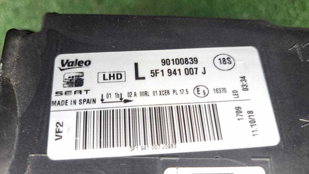 Frontscheinwerfer Seat Leon 5f1 5F1941007J LED Links Scheinwerfer Headlight