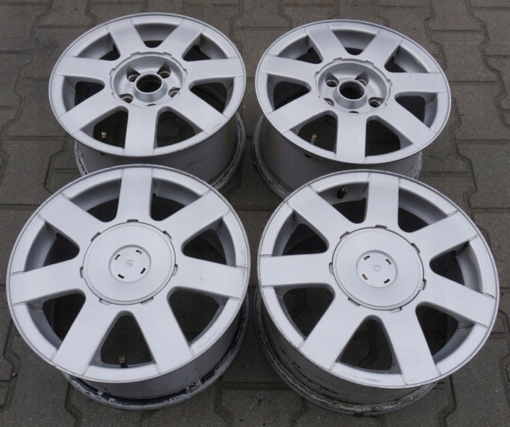 4x Alufelge 15 Zoll 7.0" 5x112 45ET Glanz Silber Audi I Rim Wheel FEL8981235543tw