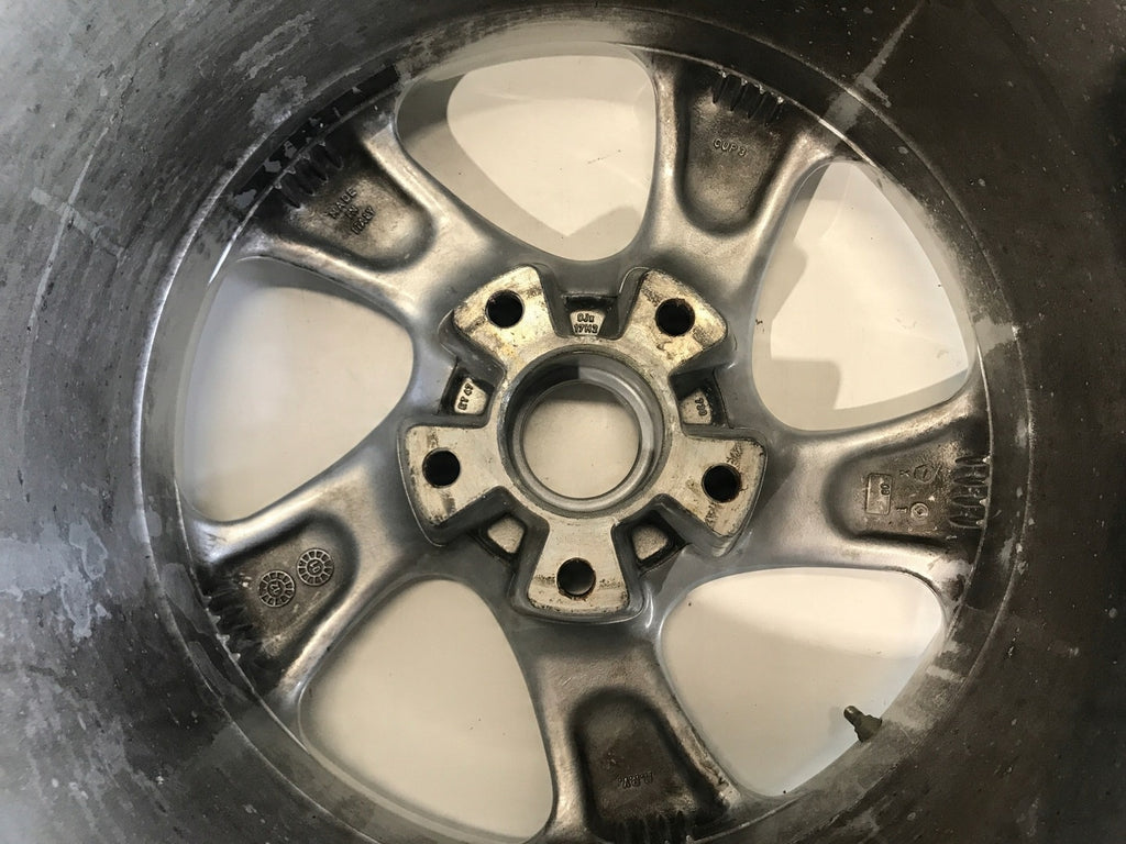 1x Alufelge 17 Zoll 9.0" 5x130 47ET Silber 461907 Porsche Rim Wheel