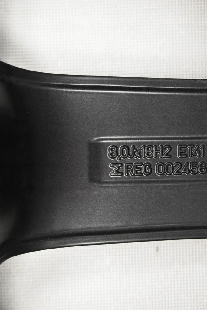 4x Alufelge 18 Zoll 8.0" 5x112 41ET Glanz Schwarz 4G9601025E Audi C7 A4 B9