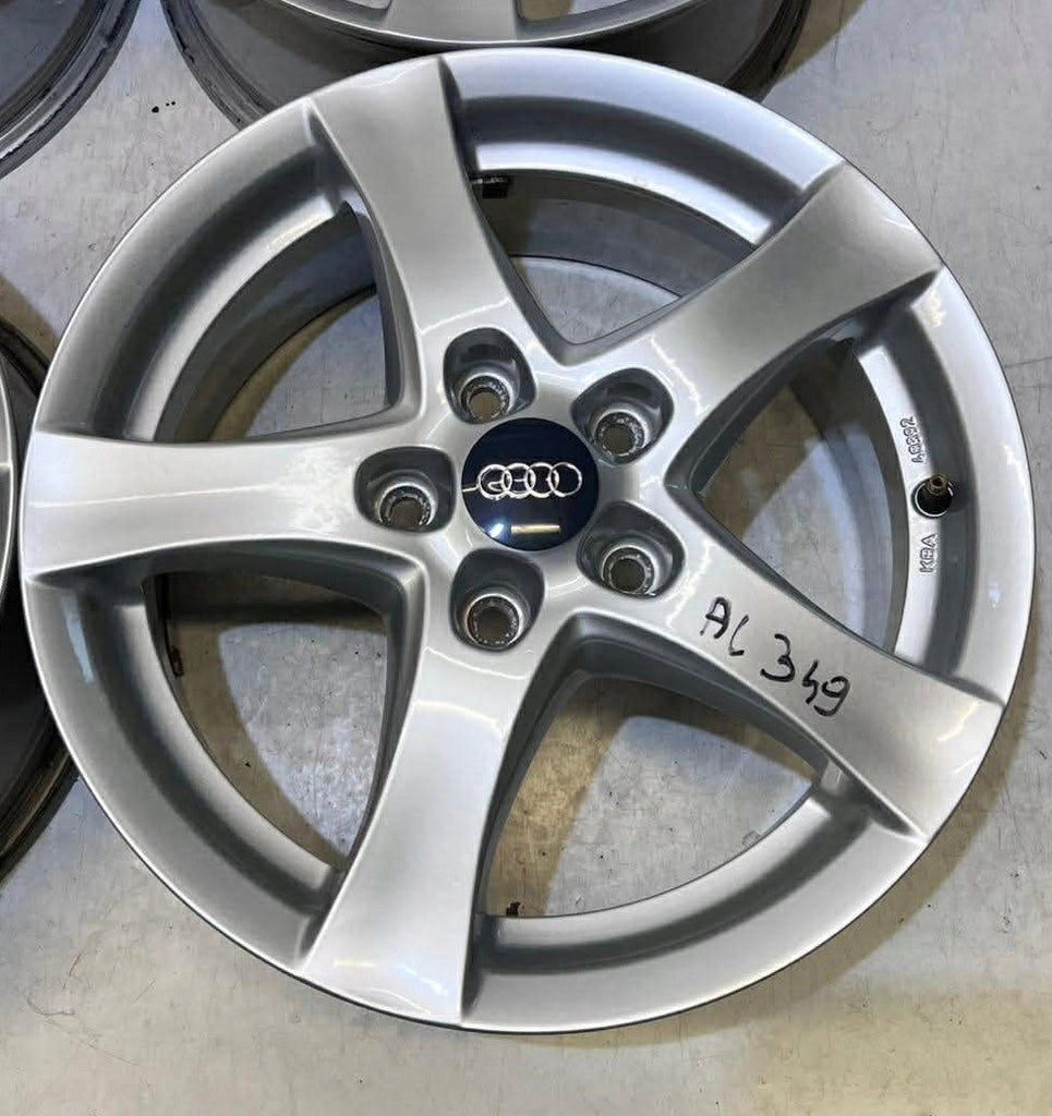 4x Alufelge 16 Zoll 6.5" 5x112 50ET Glanz Silber KBA51615 Rim Wheel FEL8450208253os