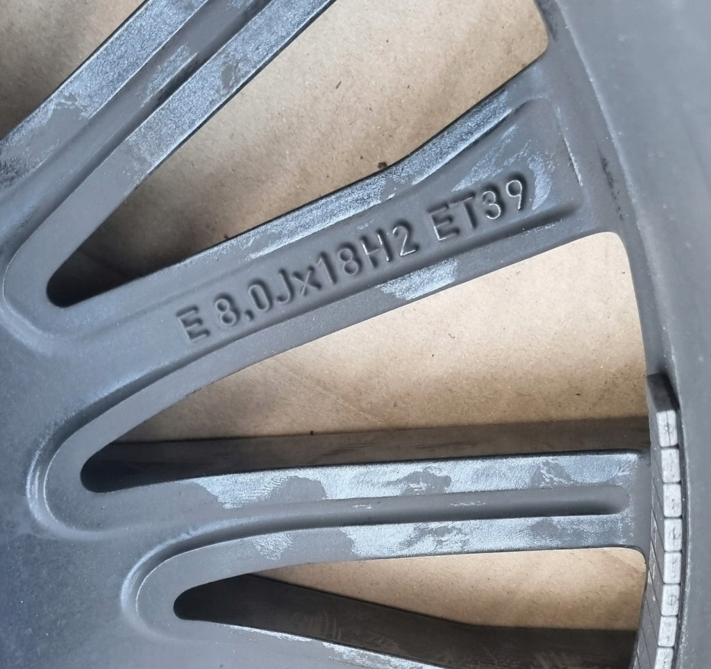 1x Alufelge 18 Zoll 8.0" 5x112 39ET Glanz Silber 4K0601025C Audi A6 C8 Rim Wheel FEL9573373107jn